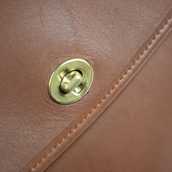 Vintage Coach Taft Bag 9980 Leather Purse Crossbody Bag British Tan EUC - Picture 9 of 12